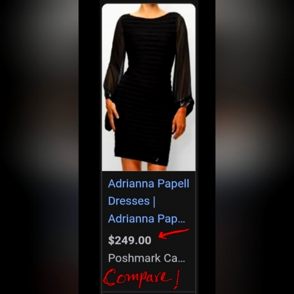 Elegant Black Layered Dress  ❗️ AP designer - Picture 13 of 16